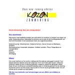 kozon-zonwering